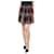 Saint Laurent Black sequin pleated tartan skirt - size UK 10 Polyester  ref.1180025