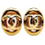 Chanel Gold CC Clip On Earrings Golden Metal Gold-plated  ref.1180046