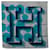 Hermès Hermes Blue H20 Gestreifter Seidenschal Blau Tuch  ref.1180053