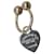 Tiffany & Co Tiffany Silver Heart Tag Key Ring Silvery Metal  ref.1180096