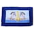 Hermès HERMES CHEVAUX BEACH TOWEL BLUE COTTON BATH TOWEL BEACH TOWEL  ref.1180144