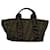 FENDI Zucca Canvas Hand Bag Brown Auth yk9822 Cloth  ref.1180398
