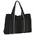 Hermès HERMES Troca Horizontal MM Einkaufstasche Canvas Schwarz Braun Auth bs10304
