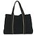 Hermès HERMES Troca Horizontal MM Einkaufstasche Canvas Schwarz Braun Auth bs10304 - Ansicht 2