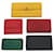 LOUIS VUITTON Epi Coin Purse Wallet 5Set Red Yellow black LV Auth bs10656 Leather  ref.1180416