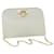 Salvatore Ferragamo Gancini Chain Shoulder Bag Leather White Auth 61465  ref.1180476
