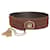 Cintura con nappa e catena Temperley London in pelle scamosciata marrone Svezia  ref.1180992