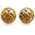 Chanel Gold CC Stepp-Ohrclips Golden Metall Vergoldet  ref.1181254