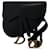 Saddle Bolso satchel Dior de cuero negro Becerro  ref.1181294