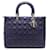 Christian Dior Dior Lady Dior 7 couro azul  ref.1181303