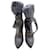 Gucci botas de tornozelo Cinza Couro  ref.1181310