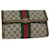 GUCCI GG Supreme Web Sherry Line Clutch Bag Beige Red 41 014 3087 25 Auth ep2616  ref.1181583