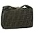 FENDI Zucca Canvas Hand Bag Black Brown Auth bs10753  ref.1181589