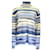 Autre Marque Prabal Gurung Blue / Ivory Striped Long Sleeved Wool and Cashmere Knit Turtleneck Sweater  ref.1181887
