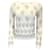 Autre Marque Pull en tricot de cachemire et de soie brodé multi-fleurs ivoire Giambattista Valli Écru  ref.1181888