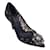 Autre Marque Dolce & Gabbana Bombas de renda enfeitadas com cristal preto Lona  ref.1181897