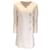 Autre Marque Chanel Hellrosa / Ecru 2016 Fantasy-Tweed-Mantel mit drei Knöpfen Pink Polyester  ref.1181901