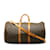 Marrom Louis Vuitton Monograma Keepall Bandouliere 55 Mala de viagem Couro  ref.1181905