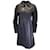 Autre Marque Chanel Marineblau / Schwarze Farbe 2014 Trenchcoat aus Lammleder  ref.1181917