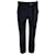 Autre Marque Pantaloni di lana con dettaglio cintura di seta nera Louis Vuitton / i pantaloni Nero  ref.1181922