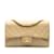 Bolso de hombro con solapa y forro de piel de cordero clásico mediano Chanel beige Cuero  ref.1181978