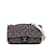 Bolso pequeño clásico con solapa de tweed Chanel azul Cuero  ref.1182011