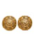 Pendientes de clip Chanel CC dorados Chapado en oro  ref.1182015