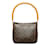 Looping Bolso de hombro MM con lazo y monograma de Louis Vuitton marrón Castaño Cuero  ref.1182047
