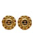 Clipe Chanel CC dourado em brincos Banhado a ouro  ref.1182088