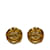 Gold Chanel CC Clip On Earrings Golden Gold-plated  ref.1182091
