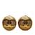 Clipe Chanel CC dourado em brincos Banhado a ouro  ref.1182112
