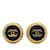 Boucles d'oreilles à clip Chanel CC dorées Plaqué or  ref.1182114
