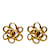Clipe Chanel CC dourado em brincos Banhado a ouro  ref.1182116