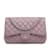 Borsa a tracolla con patta foderata in pelle di agnello classica Jumbo Chanel viola Porpora  ref.1182138
