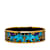 Hermès Blue Hermes Wide Enamel Bangle Costume Bracelet Metal  ref.1182177