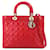 Dior Lady Dior Rot Leder  ref.1182217