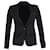 Theory Single-Breasted Blazer in Black Cotton  ref.1182696