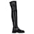 Jimmy Choo Biker II Overknee-Stiefel aus schwarzem Leder  ref.1182709