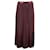 Ulla Johnson Rami Pleated Midi Skirt in Burgundy Polyester Dark red  ref.1182742