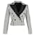 Dolce & Gabbana Blazer con petto foderato a righe in cotone bianco e nero  ref.1182757