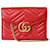 Gucci Bolso mini rojo GG Marmont matelassé Roja Cuero  ref.1182792