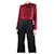 Christian Dior Burgundy silk neck-tie blouse - size UK 8 Dark red  ref.1182793