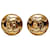 Brincos Chanel Gold CC Clip On Dourado Metal Banhado a ouro  ref.1182859