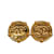 Chanel Gold CC Clip On Earrings Golden Metal Gold-plated  ref.1182884