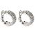 Pendientes de aro con clip Granada de Roberto Coin 18K oro blanco 3/8 por cierto Plata Metálico - vista 2