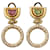 Autre Marque Gold and Diamond Earrings Golden Yellow gold  ref.1183111