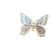 Autre Marque Butterfly in Gold and Enamel. Brolle and necklace lined function Golden Yellow gold  ref.1183115