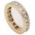 Autre Marque Gold-Ehering mit Diamanten im Prinzessschliff Golden Gelbes Gold  ref.1183124