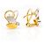 Autre Marque Bicolor Gold Earrings Golden - view 2