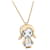Autre Marque BIMBA Bicolor Pendant Necklace with Chain Golden White gold Yellow gold  ref.1183170
